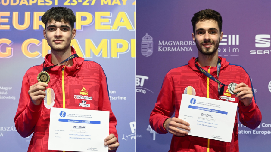 Aur și argint pentru România, în prima zi a Campionatului European de Scrimă U23 de la Budapesta
