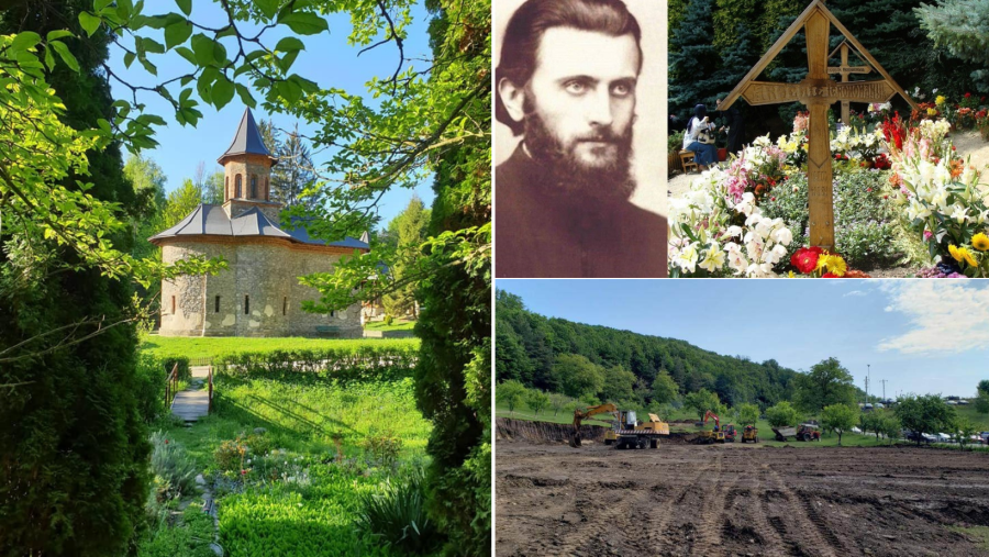 Au început lucrările pentru construirea noii biserici de la Mănăstirea Prislop