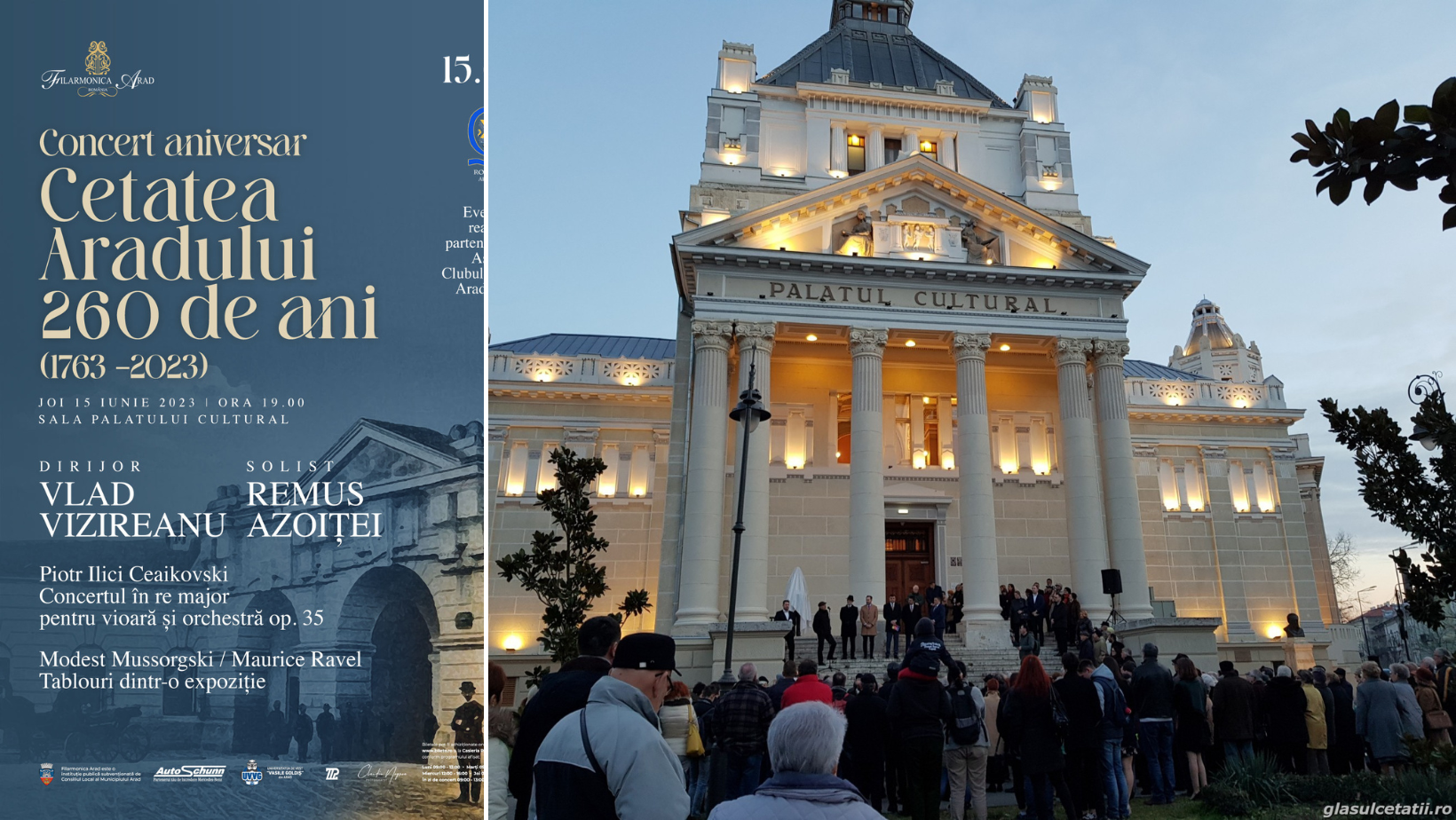 Cetatea Aradului 260 de ani - Concert aniversar la Sala Palatului Cultural