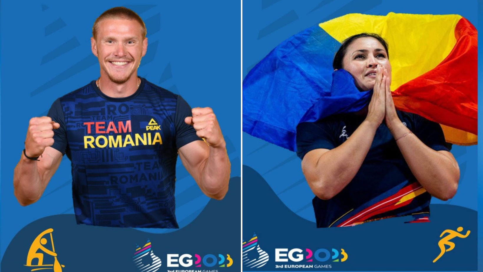 Bianca Ghelber și Cătălin Chirilă, purtătorii de drapel la Jocurile Europene Cracovia Malopolska 2023