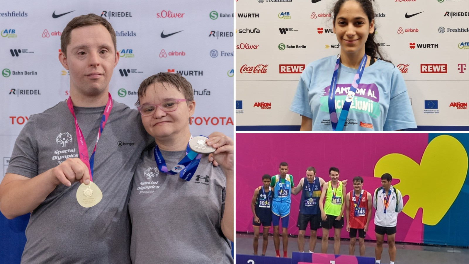 Sportivii români au câștigat primele medalii la Jocurile Mondiale de Vară Special Olympics: 2 de aur și 2 de argint