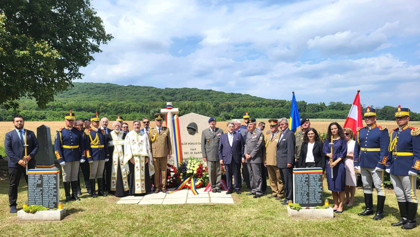Monumentul Eroilor români din Sommerein, Austria, a fost reabilitat și resfințit