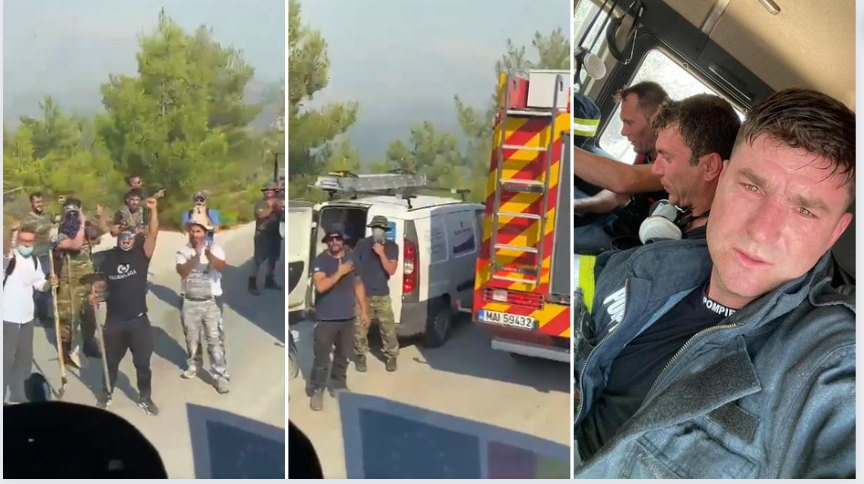 Pompierii români, primiți cu aplauze în Grecia. ”Pentru că sunt buni, pentru că sunt adevărați salvatori”