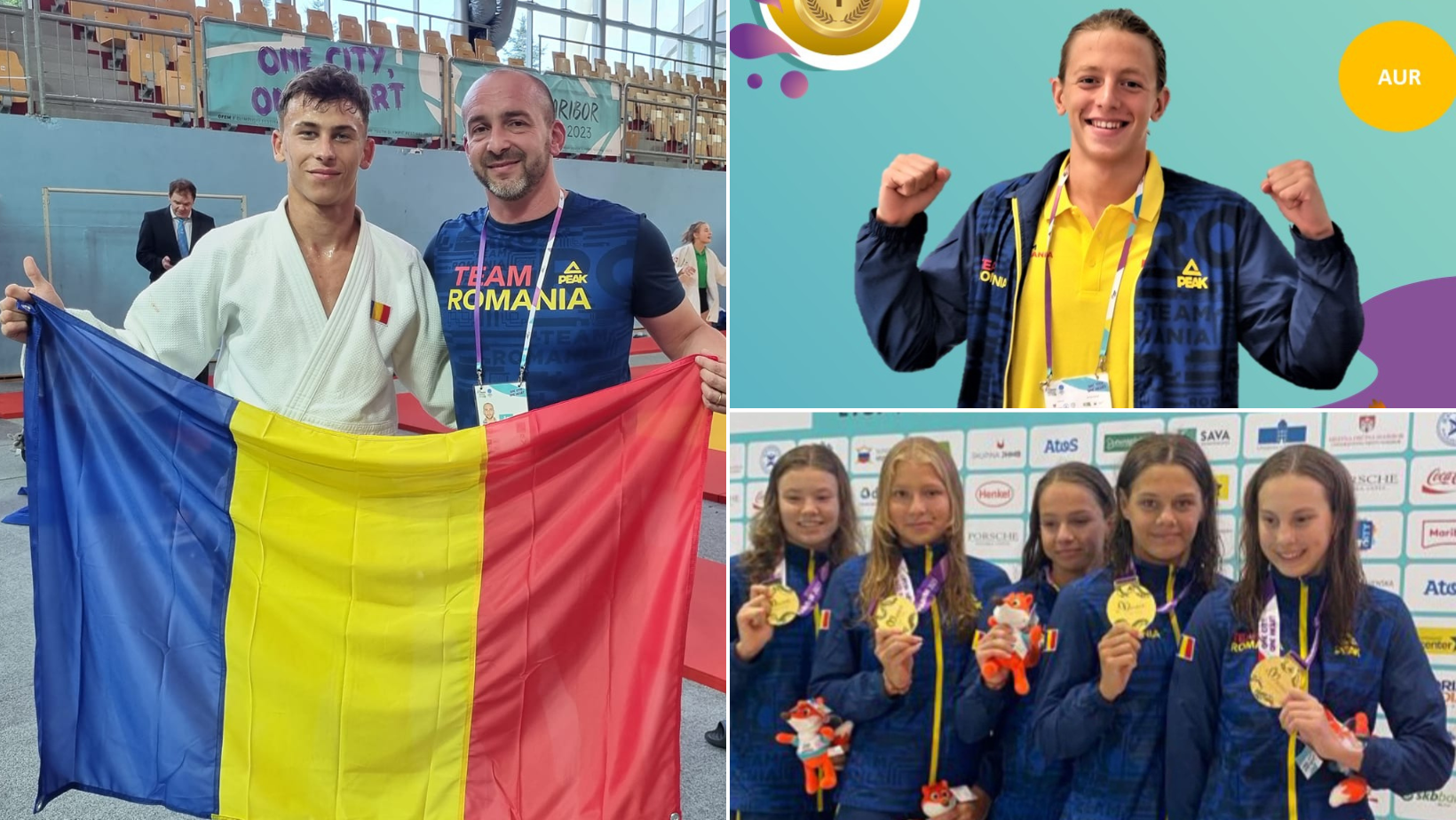 Imnul României a răsunat din nou la FOTE Maribor! Tricolorii au câștigat încă 3 medalii de aur!