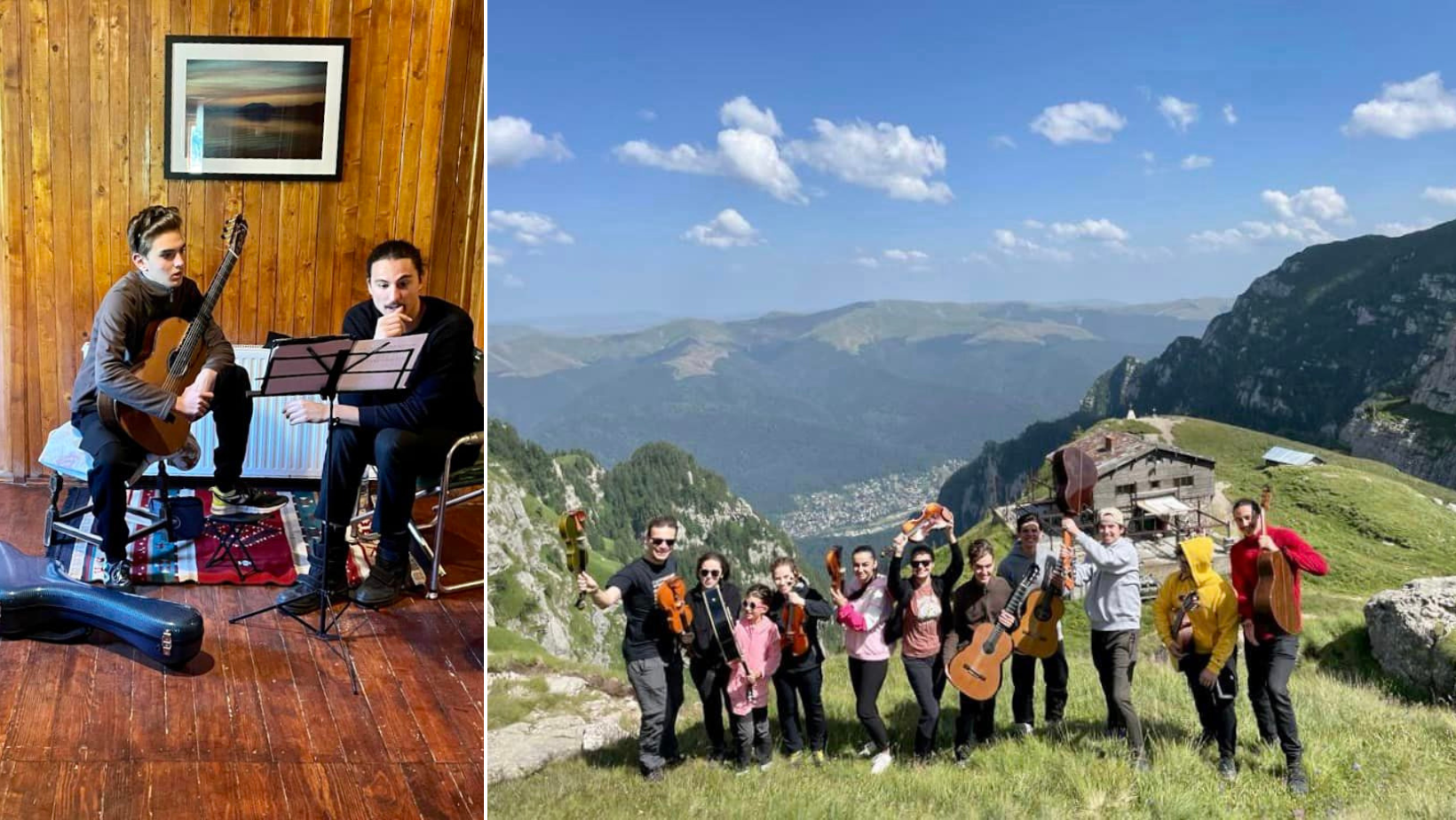 Alexandru Tomescu a readus Cabana Caraiman la viață! Primii absolvenți ai Cursurilor de Măiestrie Artistică, concert la peste 2000 de m altitudine