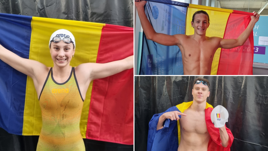 FOTE 2023: Încă două medalii de aur și una de bronz la înot pentru sportivii români