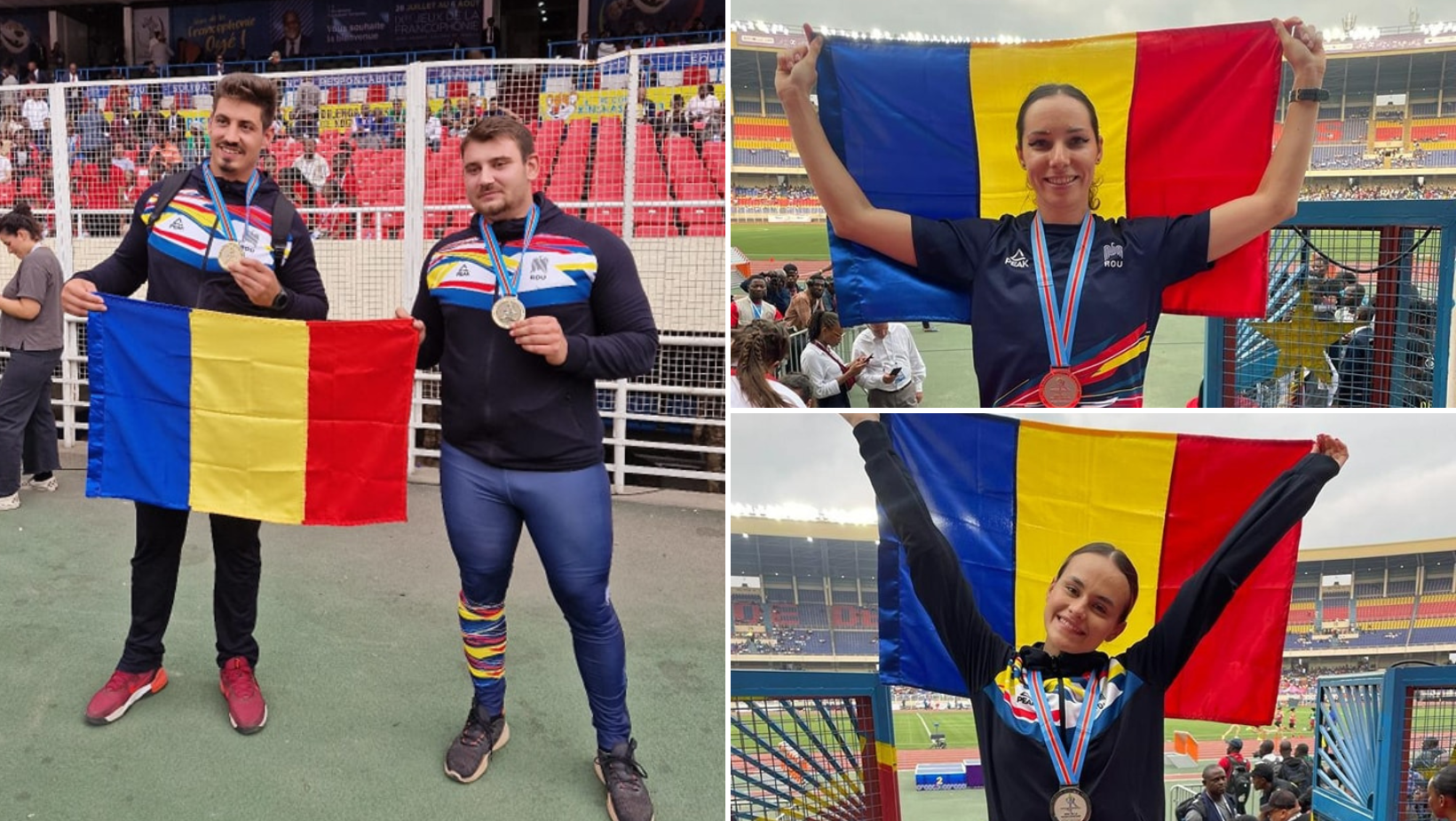 Atleţii români au câştigat primele medalii la Kinshasa: 1 de aur, 2 de argint și 1 de bronz