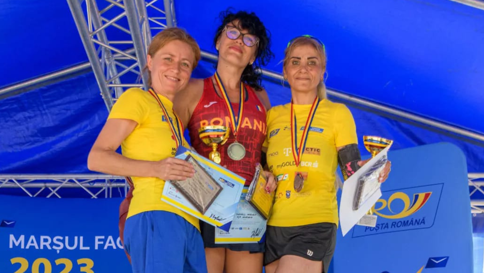 O poștăriță din vestul țării, din nou pe cea mai înaltă treaptă a podiumului la Marșul Factorilor Poștali