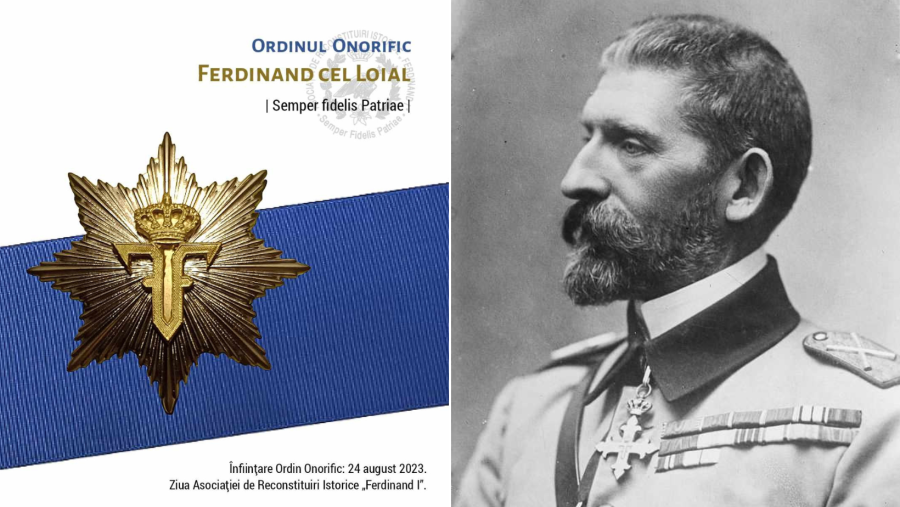 Ordin Onorific „Ferdinand cel Loial”, înființat în memoria Regelui Marii Uniri de către Asociația de Reconstituiri Istorice "Ferdinand I"