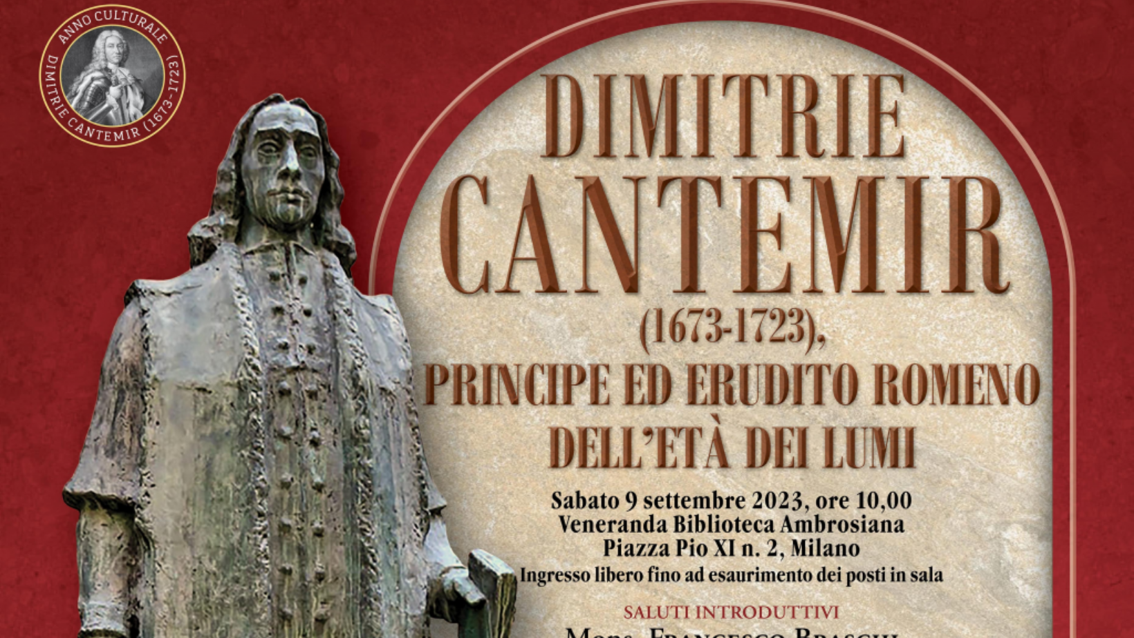 Anul Cultural Dimitrie Cantemir, marcat la Biblioteca Ambrosiana din Milano