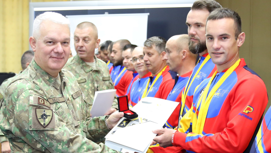 Campionii militari Invictus, felicitați de șeful Statului Major al Forțelor Terestre la întoarcerea acasă