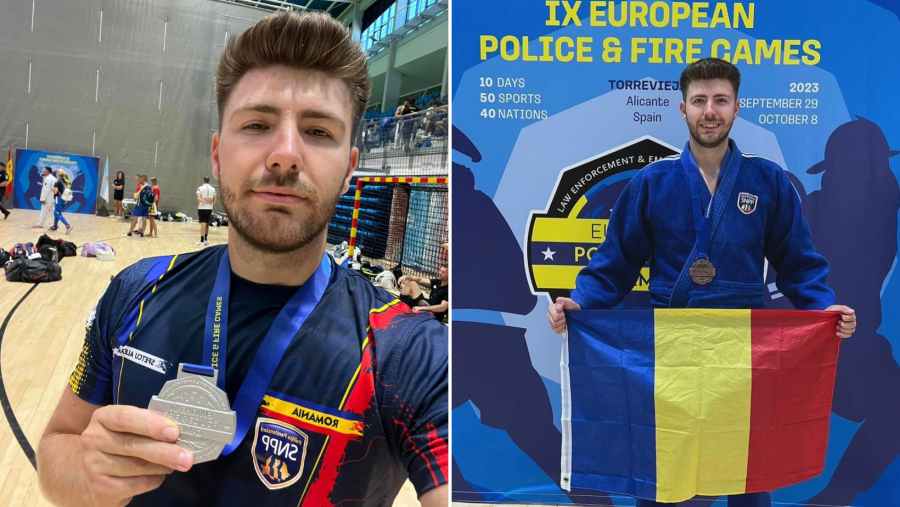 Alex Sfetcu, de două ori pe podium la ”European Police and Fire Games” din Spania