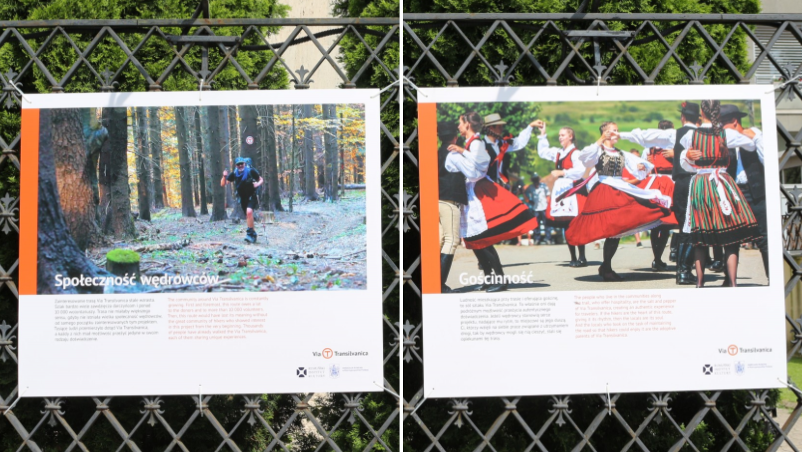 Expoziția „Via Transilvanica”, pe simezele exterioare ale Bibliotecii Voievodale din Cracovia