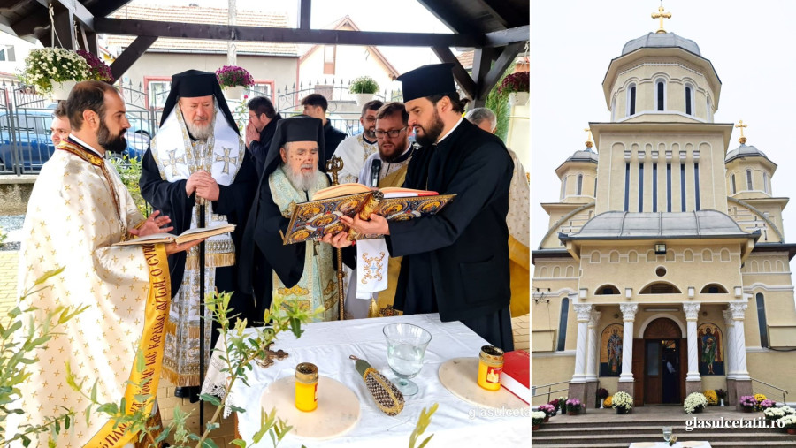 (FOTO) Ierarhii arădeni au binecuvântat lucrările săvârșite la biserica „Nașterea Sfântului Ioan Botezătorul” din Bujac