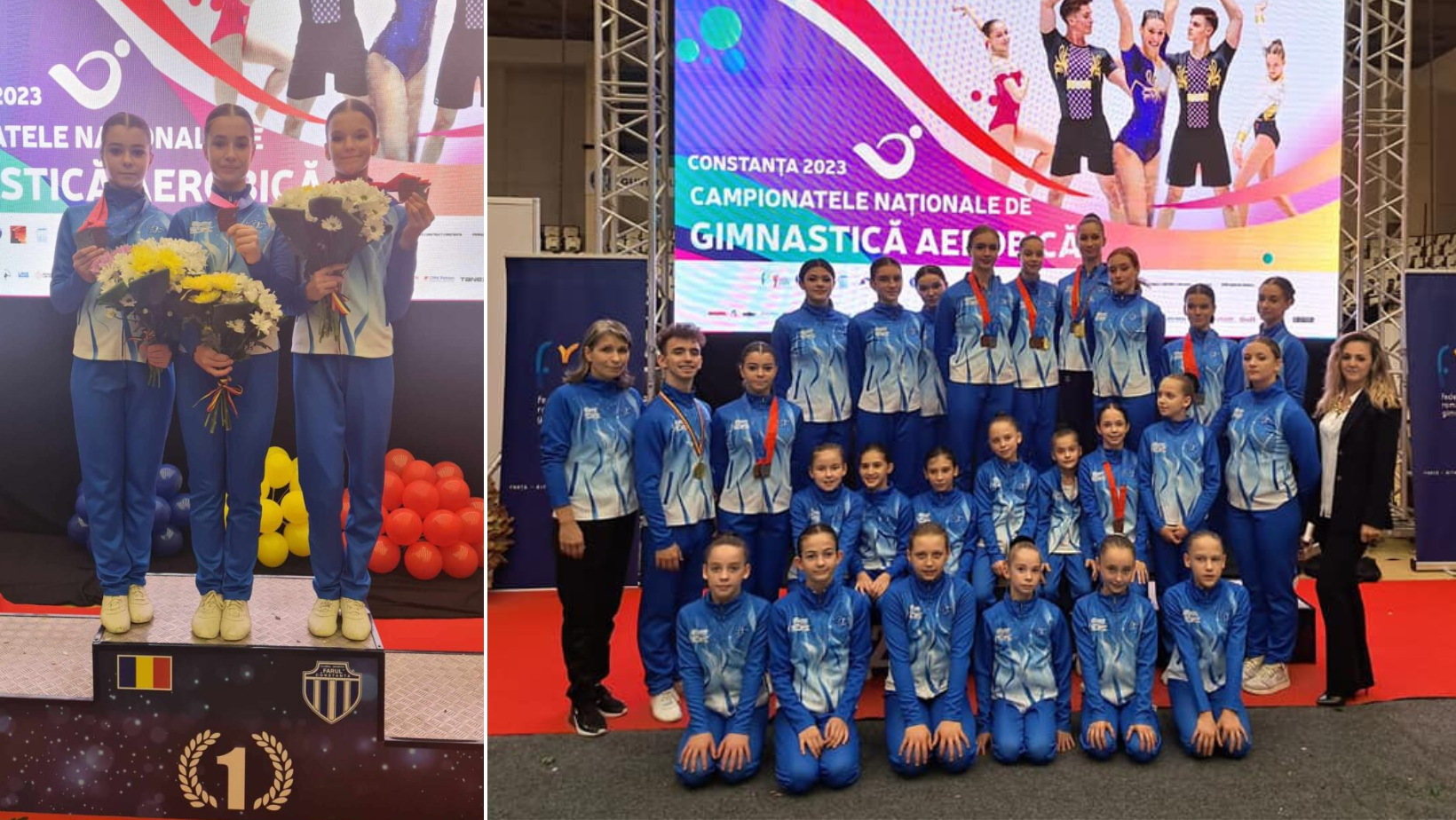 Sportivii arădeni au câștigat 2 medalii de aur, 4 de argint și 2 de bronz la Campionatele Naționale de gimnastică aerobică
