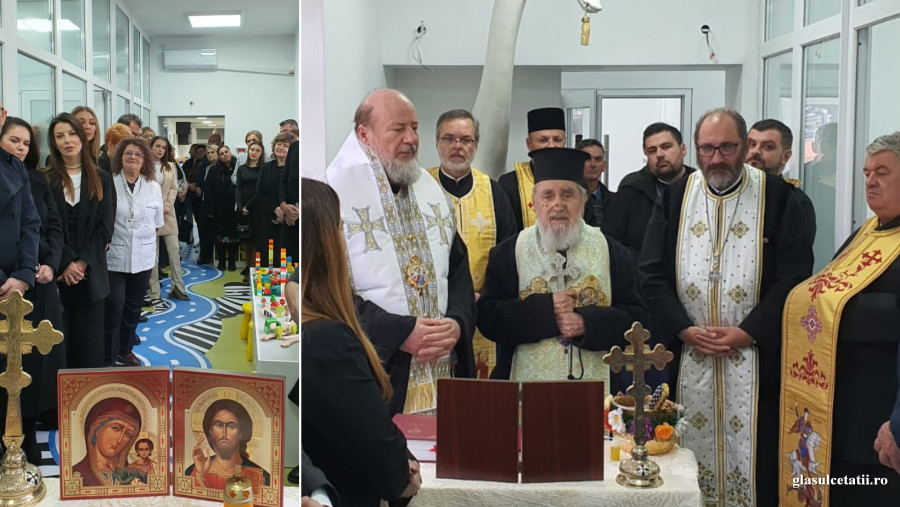 Ierarhii arădeni au sfințit astăzi Secția Clinică Pediatrie I, din cadrul Spitalului Județean de Urgență Arad