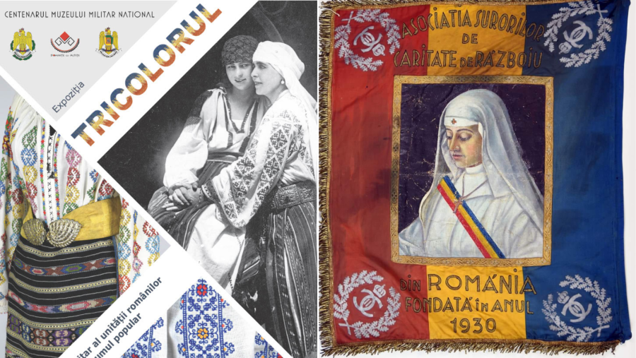 Expoziția Tricolorul - simbol identitar al unității românilor în costumul popular, vernisată de Ziua Națională la Muzeul Militar Național „Regele Ferdinand I”