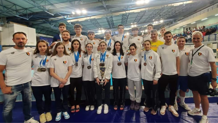 Înotătorii români au câștigat 15 medalii la Concursul Țărilor Central Europene Juniori Multinations de la Kranj