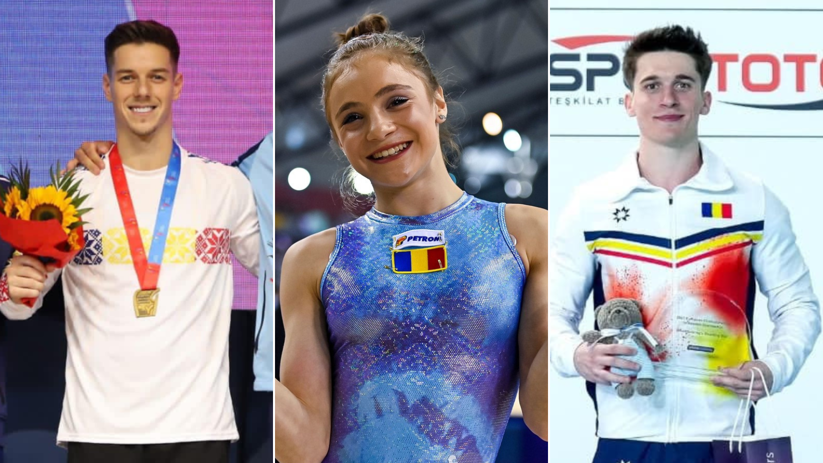 Sabrina, Andrei și David au fost desemnați cei mai buni gimnaști ai anului 2023
