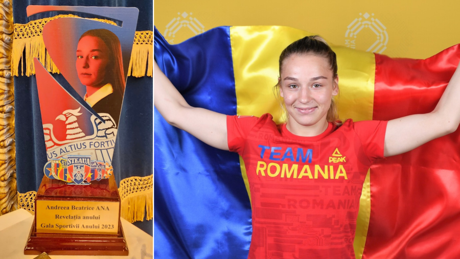 Ana Andreea Beatrice a primit Trofeul "Revelația Anului", la Gala Sportivii Anului 2023 a clubului roș-albastru