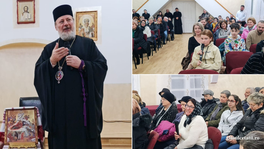(FOTO) Seară duhovnicească în Parohia Bujac. PS Emilian și credincioșii au vorbit deschis și fără bariere despre ”Sărbătoarea darurilor”