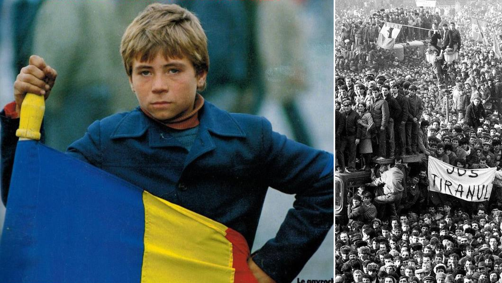 Când a realizat că i se fac poze, Florin s-a înfășurat în steag și a privit spre aparatul foto, gândindu-se că, dacă va muri, măcar ai lui îl vor recunoaște