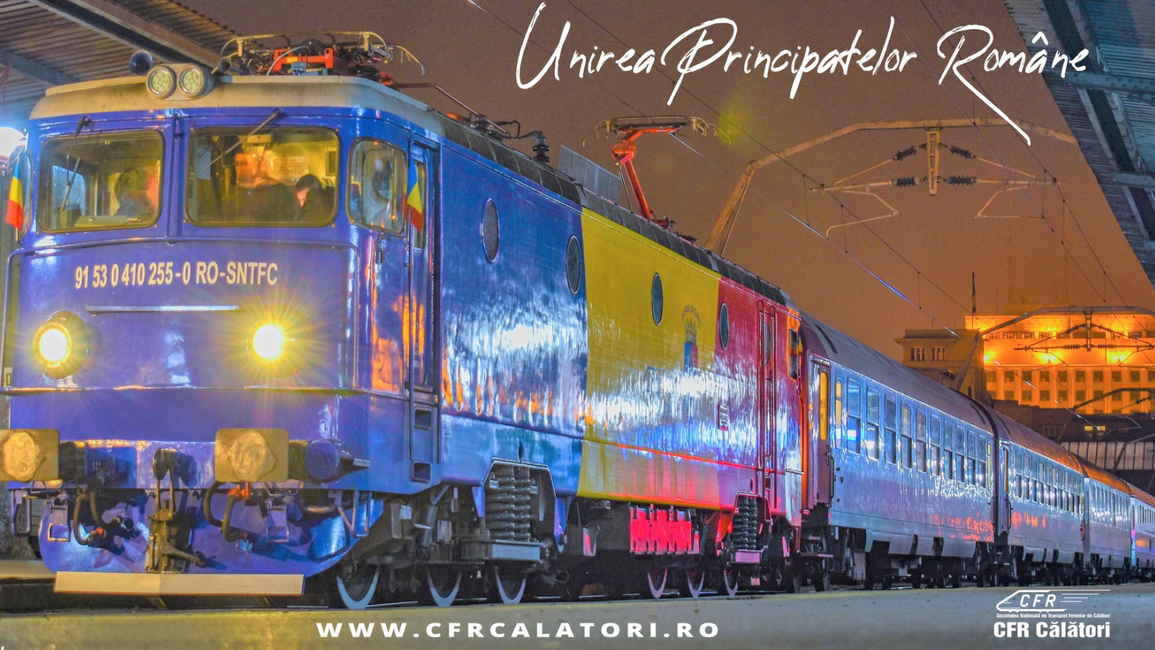 ”Trenul Unirii” va face legătura între Bucureşti şi Iaşi, la împlinirea a 165 de ani de la Unirea Principatelor Române