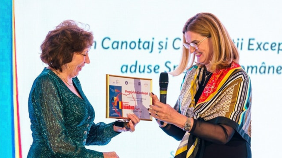 Elisabeta Lipă a primit „Premiul de Excelență în Canotaj și Contribuții Excepționale aduse Sportului Românesc”