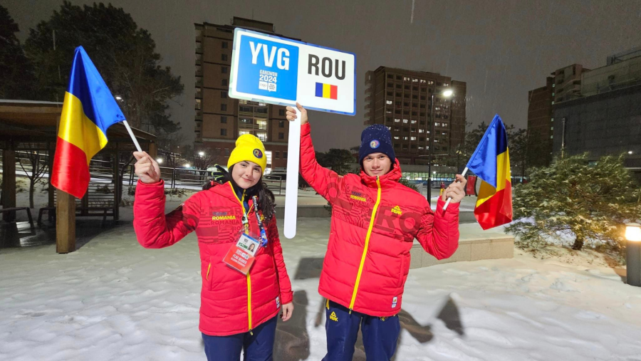 Boglarka Pall și Ștefan Gherghel vor purta drapelul tricolor la Ceremonia de Închidere a Jocurilor Olimpice de Tineret Gangwon 2024