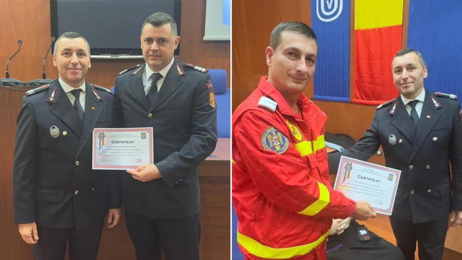 Daniel Rațiu și Alin Fiț, desemnați „Salvatorul de Onoare” și „Pompierul de Onoare” ai județului Arad