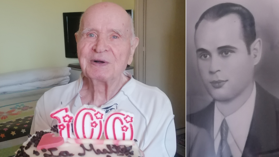 Veteranul de război Mihai Iliescu a împlinit venerabila vârstă de 100 de ani