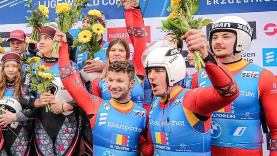 Performanță istorică pentru ștafeta românească de sanie! Tricolorii au urcat pe podium la Cupa Mondială de la Altenberg