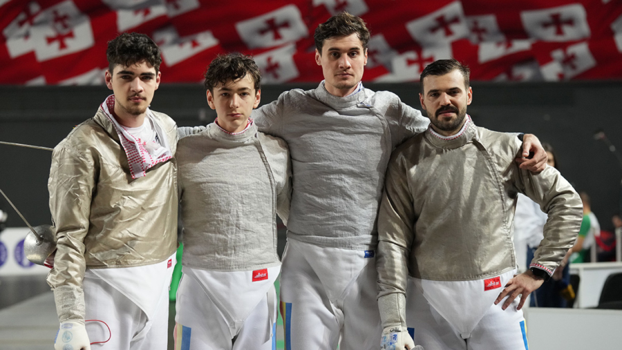 Echipa masculină de sabie a României, pe locul patru la Cupa Mondială de la Tbilisi