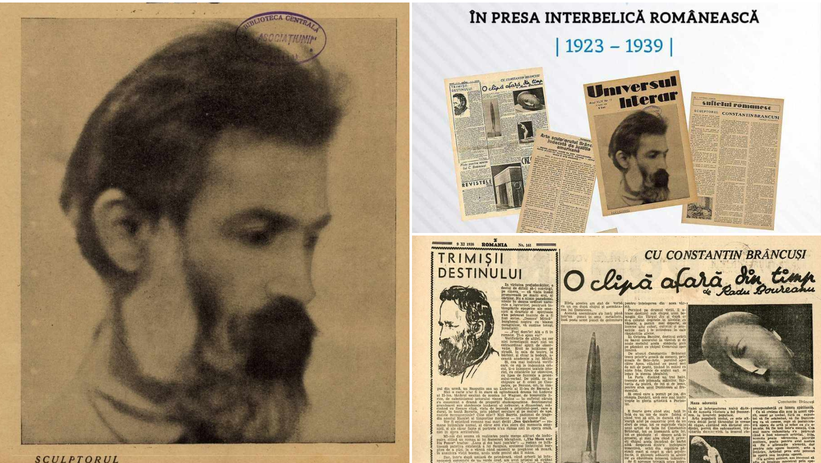 Expoziția documentară „Brâncuși în presa interbelică românească (1923 – 1939)”, vernisată la 148 de ani de la nașterea marelui sculptor