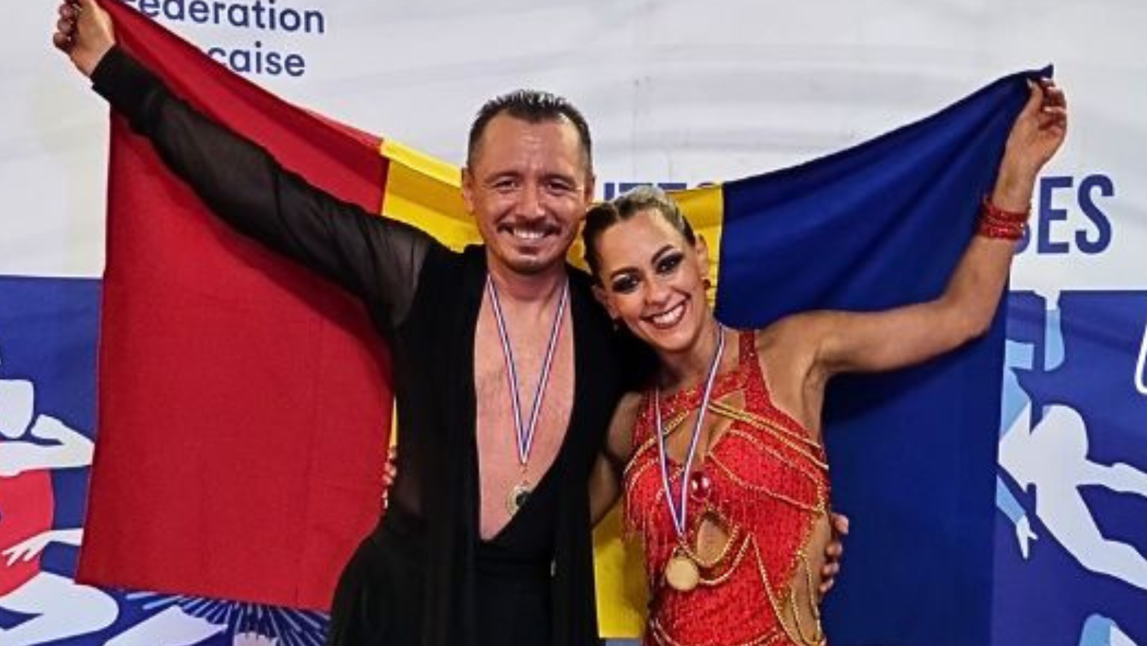 Dansatorii arădeni Andreea și Patrik Haizăr, la un pas de podiumul competiției internaționale LYON FRENCH OPEN 2024