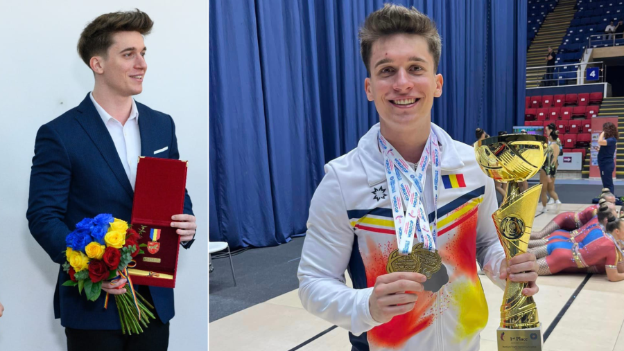 Gimnastul David Gavrilovici, cel mai tânăr cetățean de onoare al Iașului. ”Sper să fiu un model pentru tinerii sportivi”