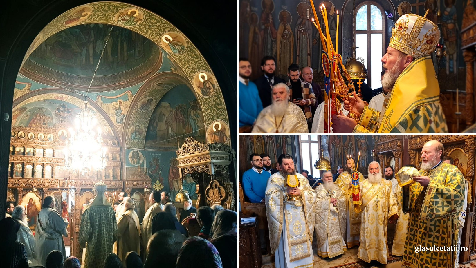 (FOTO) Liturghie Arhierească la cea mai veche Mănăstire ortodoxă din România cu viață monahală neîntreruptă, la începutul Triodului
