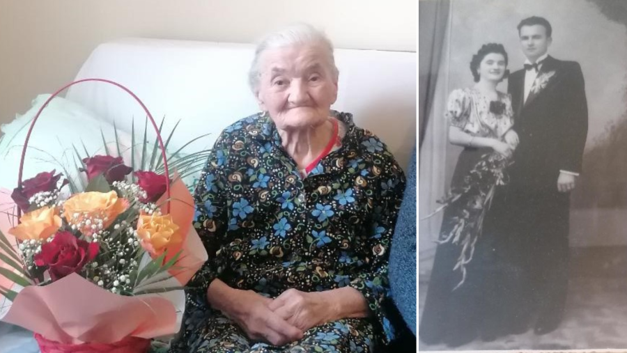 Văduva de veteran de război Elena Cosma, sărbătorită de mărțișor și înaintea împlinirii unui secol de viață