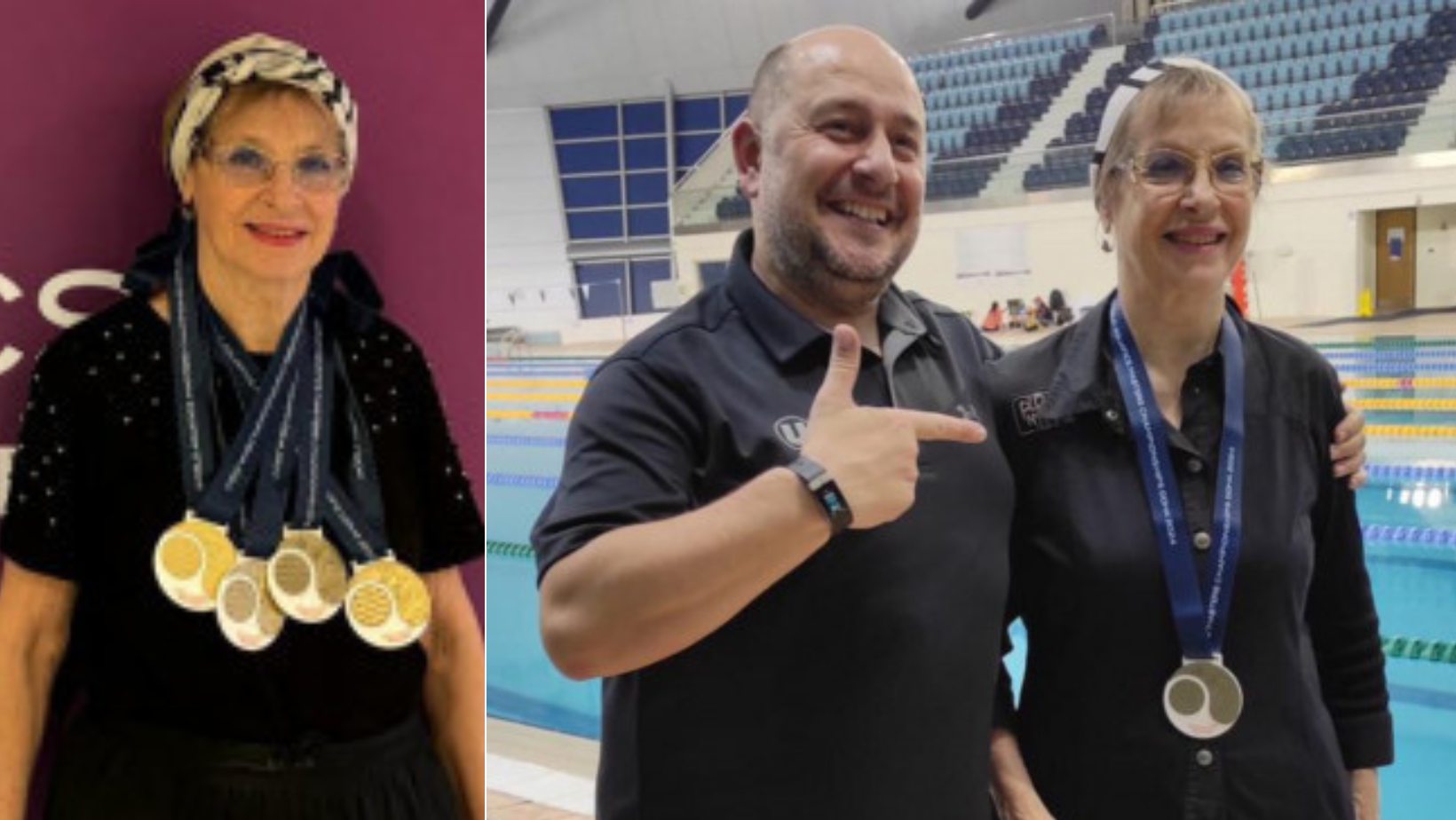 O octogenară din Cluj a câștigat 4 medalii de aur la Campionatele Mondiale de natație de la Doha