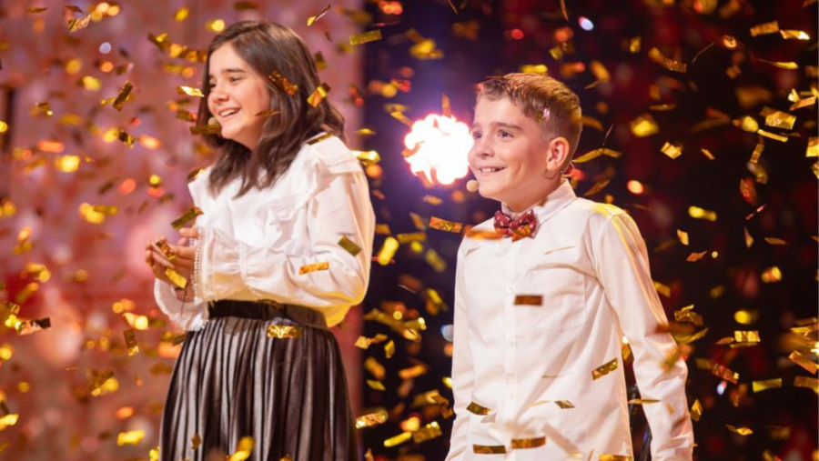 Micul geniu Nicolas Iustin Cazacu, pe scena talentelor împreună cu sora lui! Cei doi șahiști au primit Golden Buzz de la Dragoș Bucur