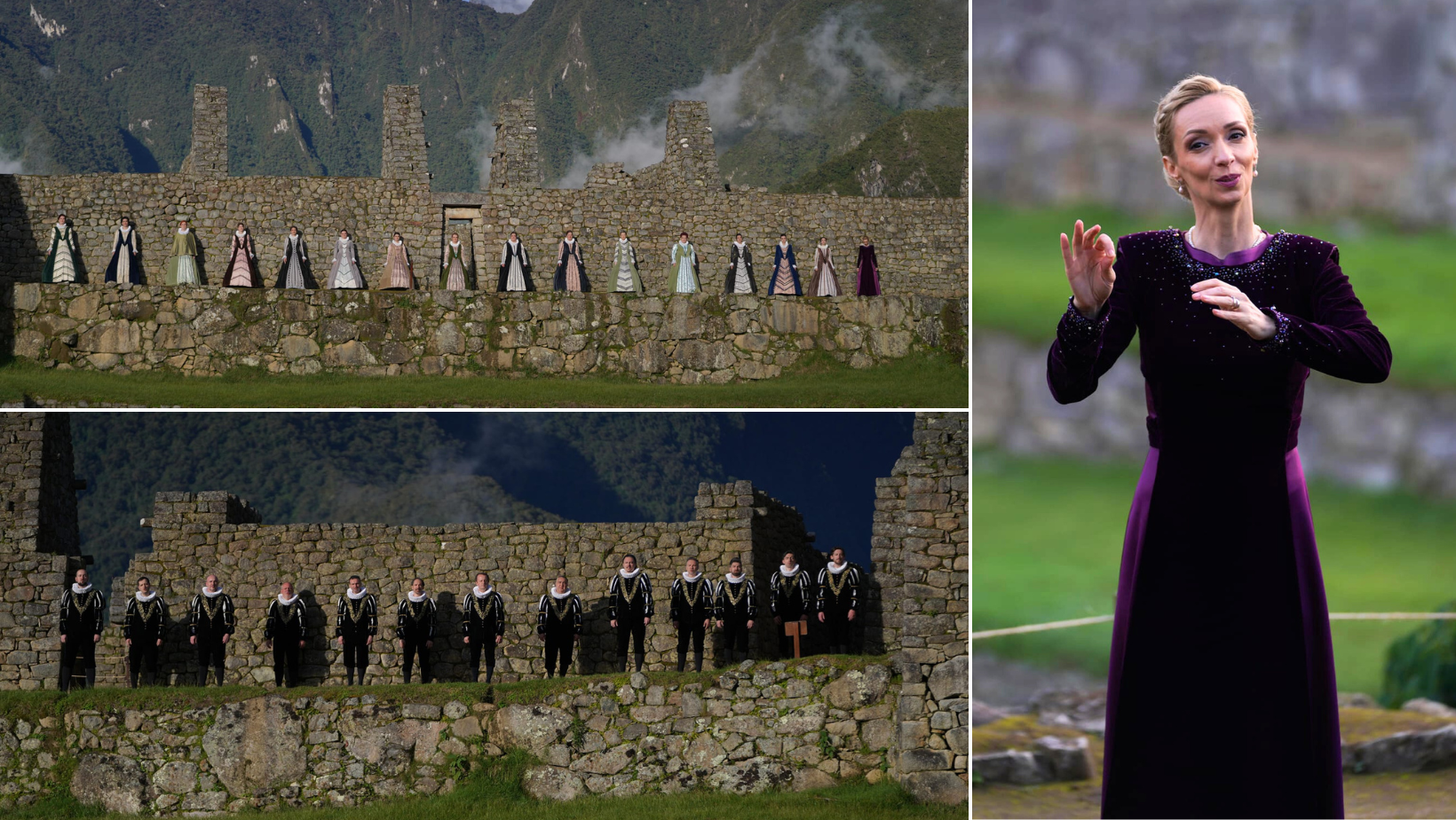 Premieră absolută. Madrigal, primul cor care a filmat la Machu Picchu, "orașul pierdut al incașilor"