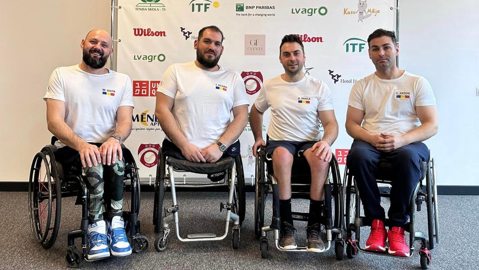 Echipa de tenis în scaun rulant a României, pe locul 9 la BNP Paribas World Team Cup European Qualification din Letonia
