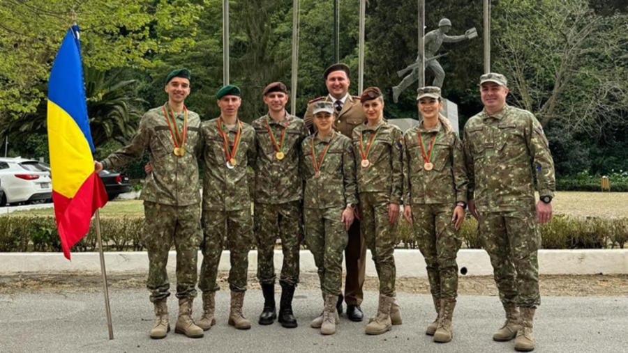 Militarii români, printre cei mai buni la alergare montană în Portugalia