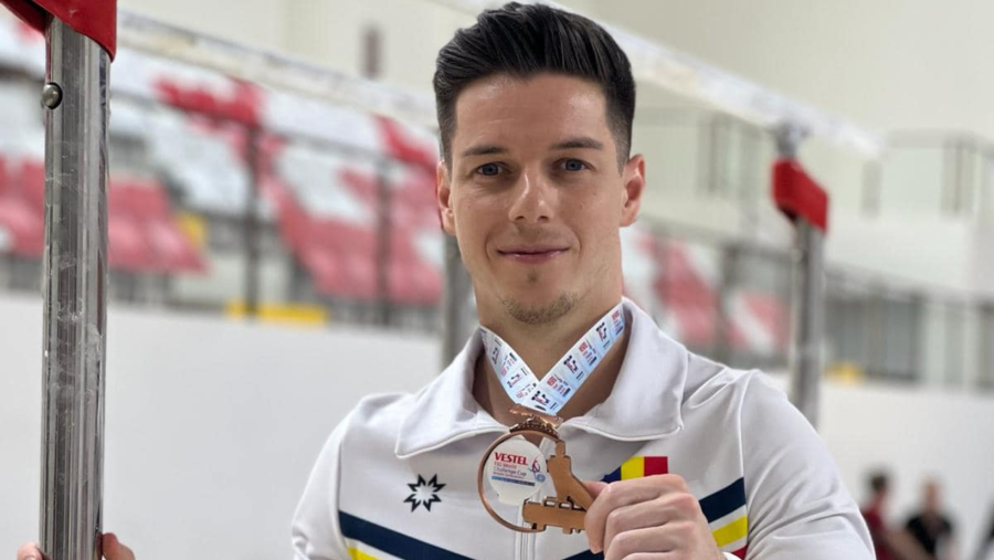 Andrei Muntean a câștigat medalia de bronz la Cupa Mondială de gimnastică artistică de la Antalya