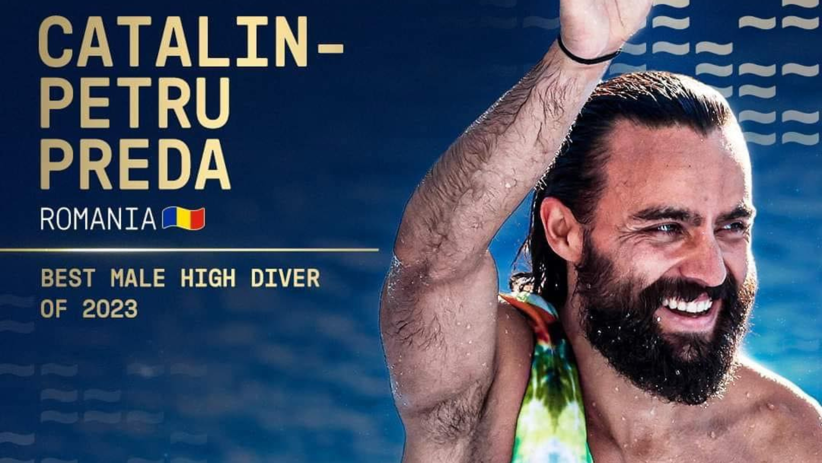 Cătălin Preda, desemnat cel mai bun săritor în apă de la mare înălțime din Europa al anului 2023