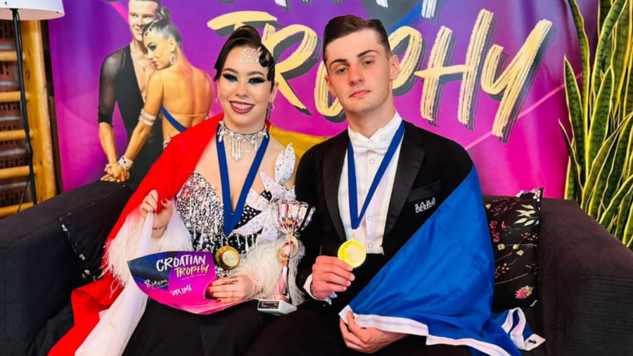 Dansatorii arădeni Darian și Ana, pe cea mai înaltă treaptă a podiumului la Croatian Trophy 2024