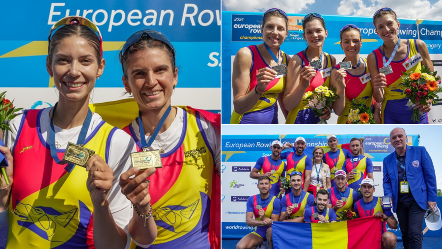 Aur, argint și bronz pentru România, în primele finale ale Europenelor de Canotaj