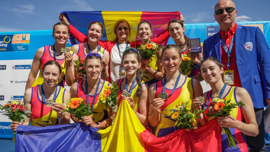 Canotorii români au câștigat 4 medalii de aur, 2 de argint și 2 de bronz la Campionatele Europene de la Szeged
