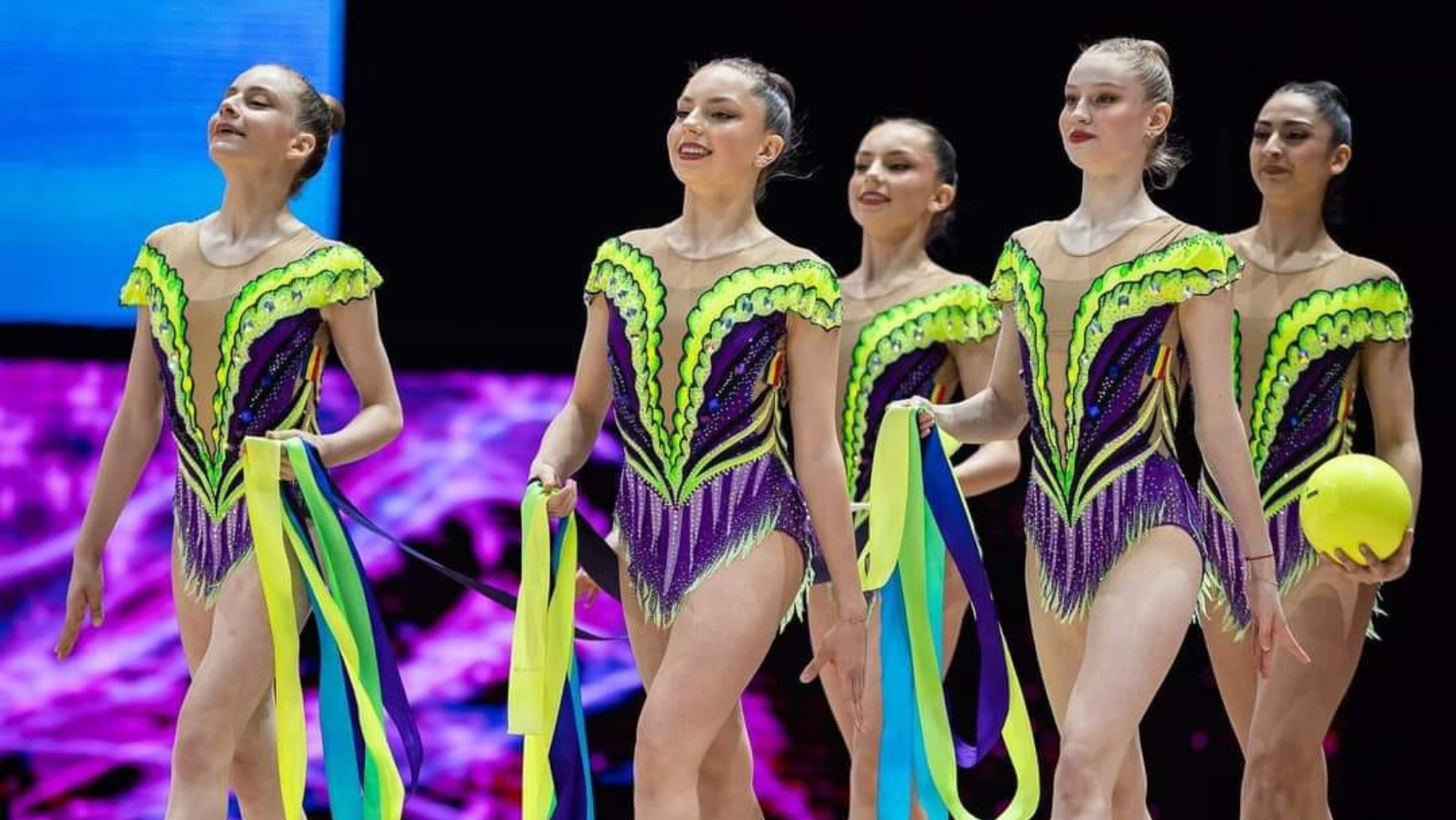 Echipa României a câștigat 3 medalii de argint și 2 de bronz la Cupa Europeană de Gimnastică ritmică de la Baku