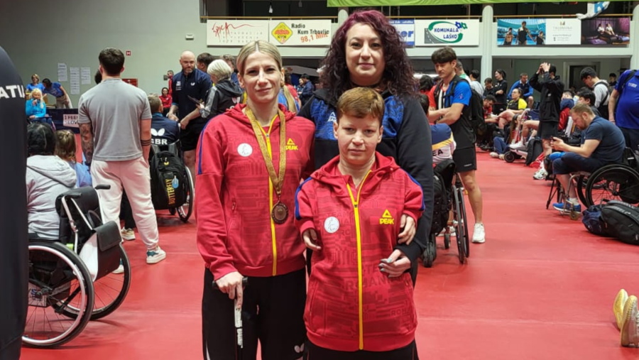 România a câștigat 1 medalie de bronz la Openul de Para Tenis de masă din Slovenia